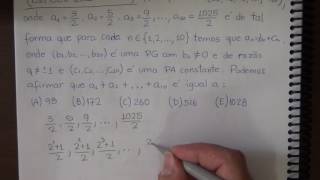 EsPCEx 2016  Questão de Álgebra PG [upl. by Neellek]