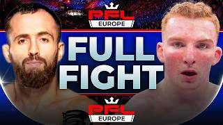 🔥 Bantamweight Showcase 🔥  Lewis McGrillenEvans vs Amrali Saydoshurov  Full Fight  PFL Europe 2 [upl. by Aninat]