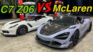 1XXXhp c7 Z06 vs hp McLaren  Streets of Mexico [upl. by Anits]