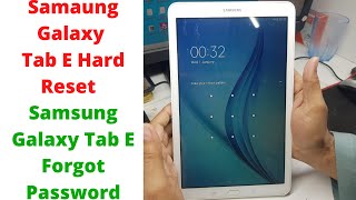 Samaung Galaxy Tab E Hard Reset  samsung galaxy tab e forgot password how to reset samsung tab e [upl. by Navek216]