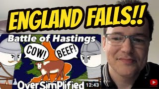 History Nut REACTS to OVERSIMPLIFIED  The BATTLE OF HASTINGS [upl. by Drofyar]