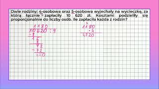 Proporcje w zadaniach tekstowych klasa 6 i 7 zadanie 5 [upl. by Alvera941]