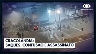 Cracolândia saques confusão e assassinato  Jornal da Band [upl. by Amarillas]