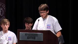 MS Boys State 2013  Candidates Debate [upl. by Llenreb212]