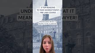 3 Reasons To Take PreLaw Course  Georgetown University PreCollege Online Program  Alexandra [upl. by Neelahtak]