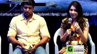 Jayam Ravi and Tamannaah at Thillalangadi Press Meet Clip 6 [upl. by Onig966]