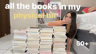 all the books in my physical tbr 50 books [upl. by Oruam]