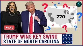 US Election Results LIVE Trump Wins North Carolina Multiple Key Swing States Favour Trumps Win [upl. by Kylen898]