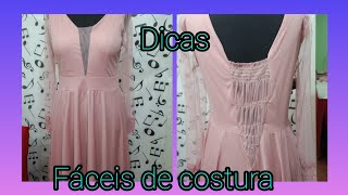 COMO ALARGAR UM VESTIDO de festa nas costausando elástico [upl. by Aindrea95]