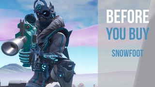 Before You Buy  SnowFoot  Fortnite Skin Review [upl. by Terina687]