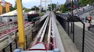 Top Thrill Dragster OnRide Front amp Back Row  Cedar Point HD [upl. by Haron]