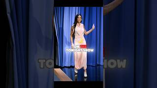 Demi Moore DAZZLES in PASTELS on quotTHE TONIGHT SHOWquot demimoore jimmyfallon shorts [upl. by Arahsat]