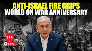 LIVE  Netanyahu Under Fire In Muslim amp NATO Nations Massive Protests Erupt On Gaza War Anniversary [upl. by Ayortal]