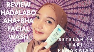 HADALABO MILD PEELING AHA BHA FACIAL WASH REVIEW [upl. by Cardew]