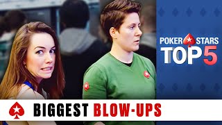 Top 5 Biggest Poker BlowUps ♠️ Poker Top 5 ♠️ PokerStars Global [upl. by Dannon]