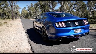 2017 Ford Mustang V8 0100kmh amp engine sound [upl. by Tocci]