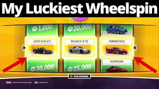 My LUCKIEST Wheelspin In Forza Horizon 5 300 Super Wheelspin Opening [upl. by Yusem]