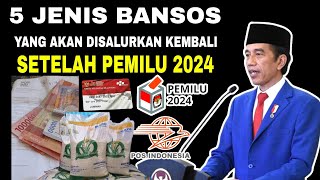 5 JENIS BANTUAN SOSIAL CAIR SETELAH PEMILU 2024  info terbaru blt mitigasi pangan 2024 kapa cair [upl. by Aruasor]