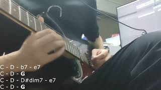 Guitar jam G major 1 quotinterestingquot chord mostly scale run [upl. by Brannon28]