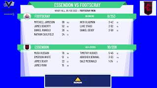 VPC  Kookaburra Mens Premier 2nds  Round 11  Essendon v Footscray [upl. by Luhe224]