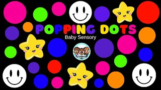 Baby Sensory Popping Dots with Smiley Faces  Bubba Baby Boom Boom Sensory [upl. by Bax]