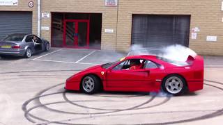 Ferrari F40 doughnuts [upl. by Galang819]