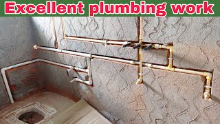 plumbing work for concealed wall mixer with all details [upl. by Enoval]