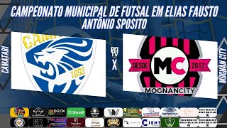 Camatari x Mognan City l Municipal de Futsal Antônio Sposito l Elias Fausto [upl. by Ehtnax23]