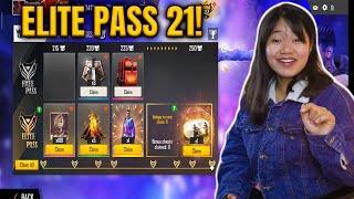 Free Fire New Elite Pass Season 21 Full Review  TRAP Revolution [upl. by Nytsirc199]