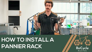 How to Easily Install a Pannier Rack on Your Bike In 2 Minutes [upl. by Eittocs]