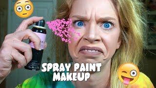 SPRAY PAINT MAKEUP [upl. by Nyroc177]