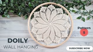 Crochet Doily 5✨️Dreamcatcher TutorialWall Art  Step By Step Easy Written Pattern UrduHindi [upl. by Acinimod341]