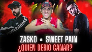 ZASKO vs SWEET PAIN ¿QUIEN DEBIO GANAR 🤔 [upl. by Tella]