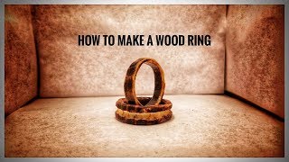 How to make a wooden ring with a Dremel or rotary tool [upl. by Aurelius]