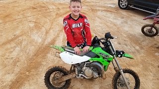 Find a place to ride kids new dirt bike Secret trails for dirt bikes [upl. by Martinic169]