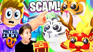 This Adopt Me LUNAR UPDATE SCAM is TAKING AWAY LEGENDARY PETS Roblox Adopt Me Scams Prezley [upl. by Hirz]