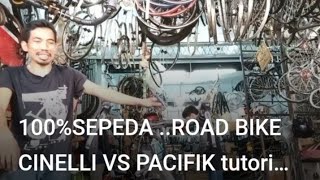 100SEPEDA ROAD BIKE CINELLI VS PACIFIK tutorial fitting manual [upl. by Adnyl]