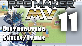 RPG Maker MV Tutorial 11  Distributing SkillsItems in the Game [upl. by Sillyrama]