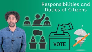 Responsibilities and Duties of Citizens  US Government for Kids [upl. by Srednas]