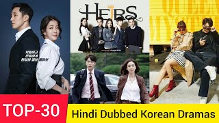 TOP30 Korean Dramas Dubbed In Hindi हिंदी में List of kdramas [upl. by Romeon]