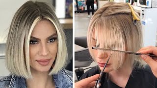 New Trendy Haircuts Ideas For Women  10 Short and Medium Hair Cutting [upl. by Doelling]