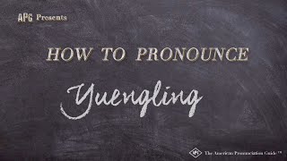 How to Pronounce Yuengling Real Life Examples [upl. by Arimlede]