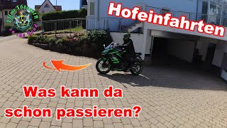 💡⁉️Knifflige Tiefgaragen und Hofeinfahrten Worauf ich mit dem Motorrad achten sollte👌 [upl. by Alaj]