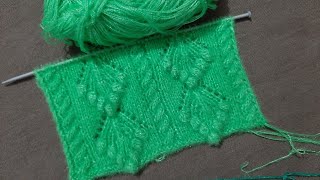 New knitting designpattern 38 for cardigan sweater Jacket frock  Green Koti Sweater Design [upl. by Elleneg]