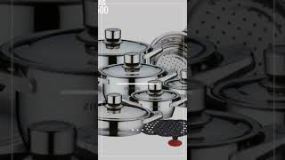 Zillinger 17 Pieces Deluxe Stainless Steel Cookware Set ZL702  By Germany OEM [upl. by Valorie]