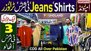 Branded Shirt Jeans TShirt Shorts Trousers  Wholesale Market  RJ Shopping Mall Karachi [upl. by Dreyer965]