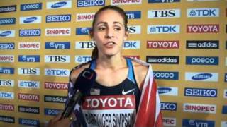 Jenny Barringer Simpson World 1500 Meter Champion at Daegu 2011 World Track Championships [upl. by Godewyn]