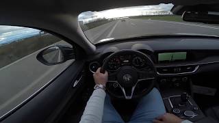 ALFA ROMEO STELVIO 22 DIESEL AUTOBAHN POV [upl. by Caddric570]