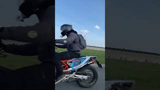 FLYBY KTM SMCR 690  FULL ARROW exhaust NO DBKILLER LOUD [upl. by Timotheus]