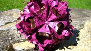 Origami ✿⊱╮Corn  Flower ✿⊱╮Kusudama [upl. by Lulita]